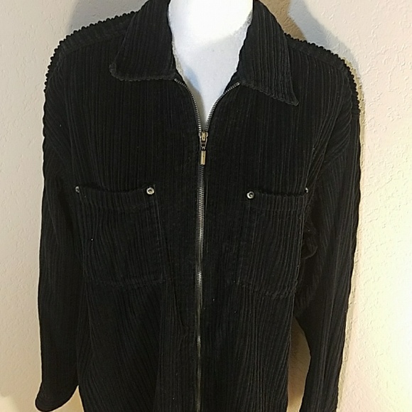 Bill Blass Corduroy Zip Up Jacket 